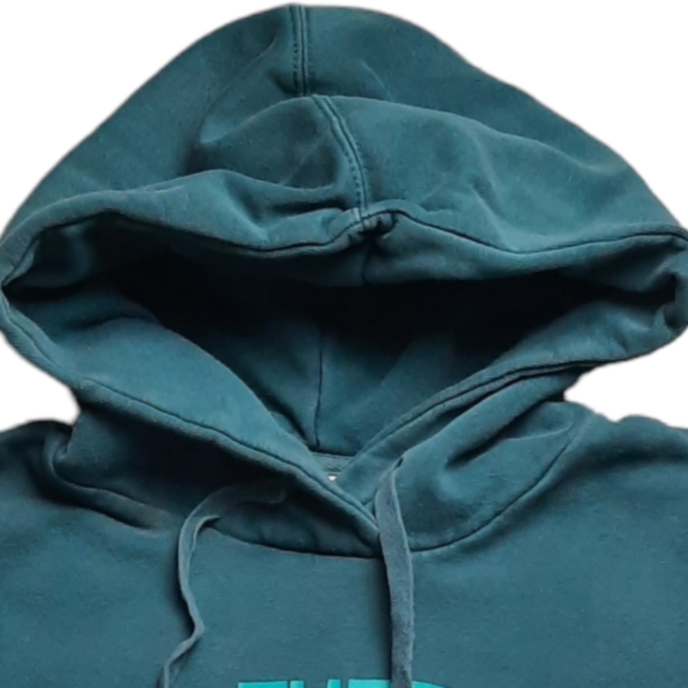 The North Face Blue Graphic Pull-over Hoodie SZ L - Picture 4 of 11